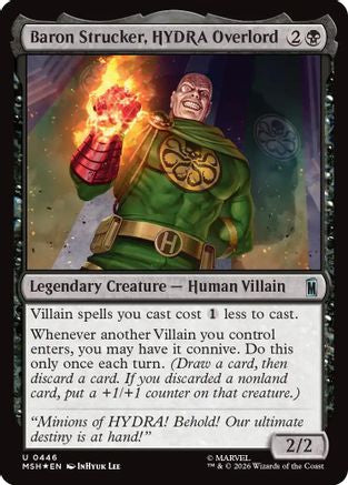 Baron Strucker, HYDRA Overlord (Surge Foil) [MSH 446]  Foil
