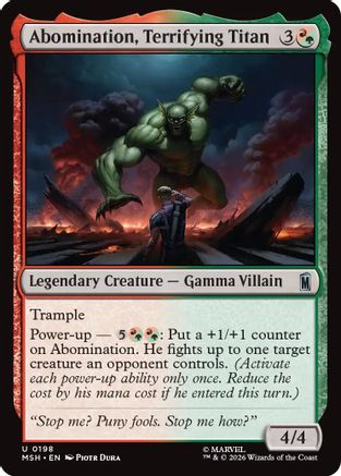 Abomination, Terrifying Titan [MSH 198]  Foil