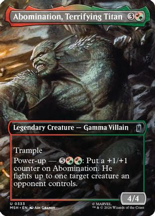 Abomination, Terrifying Titan (Borderless) [MSH 333]