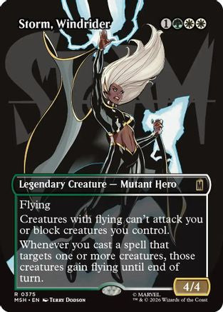 Storm, Windrider (Borderless) [MSH 375]