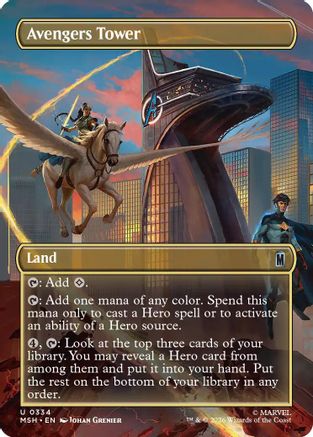Avengers Tower (Borderless) [MSH 334]  Foil