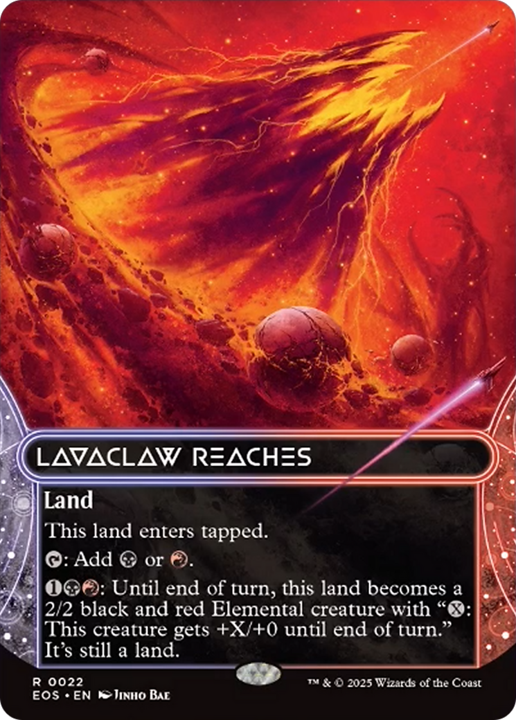 {R} Lavaclaw Reaches (0022) (Borderless) [Edge of Eternities: Stellar Sights][EOS 022]