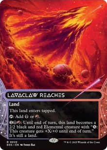 {R} Lavaclaw Reaches (0022) (Borderless) [Edge of Eternities: Stellar Sights][EOS 022]