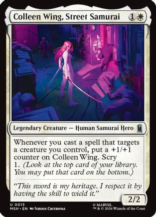 Colleen Wing, Street Samurai [MSH 013]  Foil