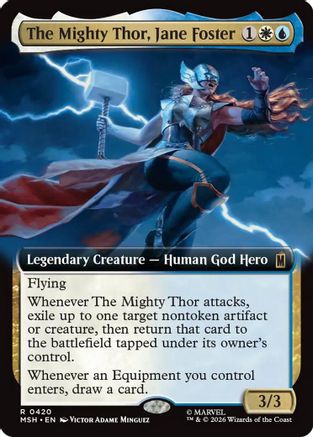 The Mighty Thor, Jane Foster (Extended Art) [MSH 420]  Foil