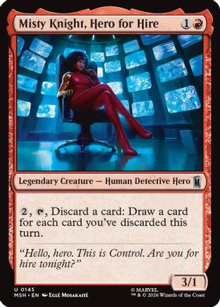 Misty Knight, Hero for Hire [MSH 145]  Foil