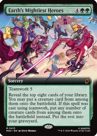 Earth's Mightiest Heroes (Extended Art) [MSH 413]  Foil