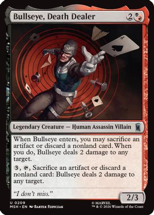Bullseye, Death Dealer [MSH 209]  Foil