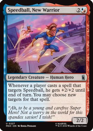 Speedball, New Warrior [MSH 227]  Foil