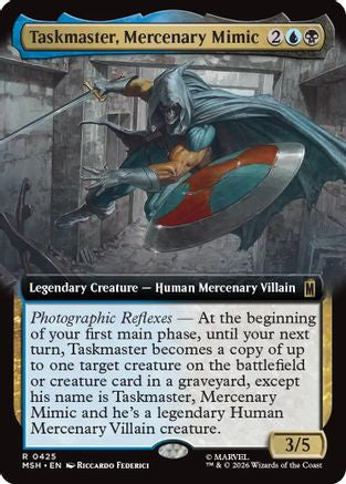 Taskmaster, Mercenary Mimic (Extended Art) [MSH 425]