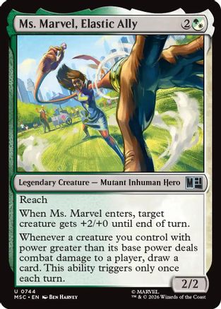 {C} Ms. Marvel, Elastic Ally (Foil) [Commander Marvel Super Heroes] [MSC 744]