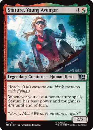 {C} Stature, Young Avenger (Foil) [Commander Marvel Super Heroes] [MSC 571]