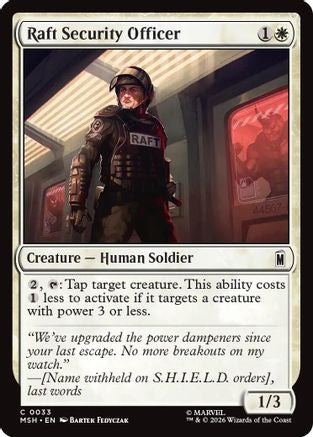 Raft Security Officer [MSH 033]  Foil