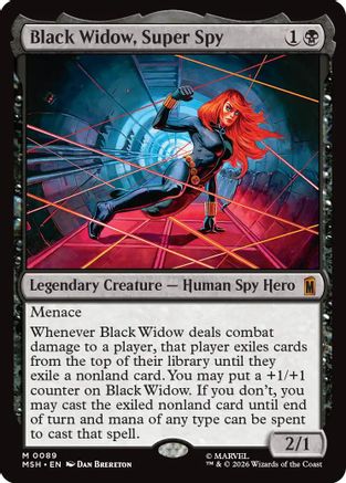 Black Widow, Super Spy [MSH 089]  Foil