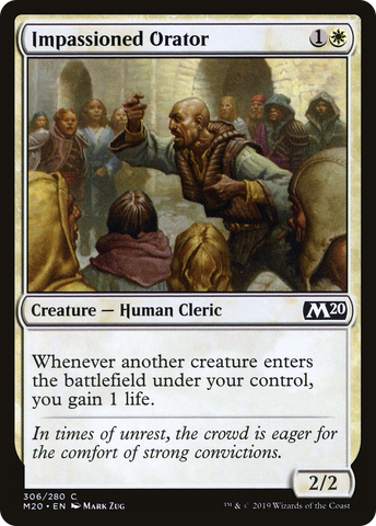 {C} Impassioned Orator [Core Set 2020][M20 306]