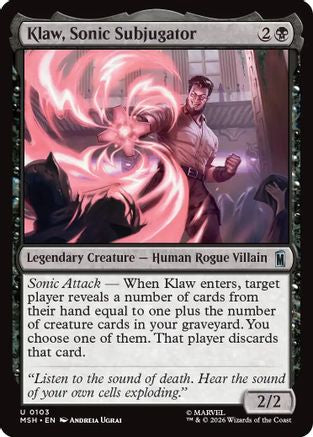 Klaw, Sonic Subjugator [MSH 103]  Foil