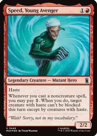 Speed, Young Avenger (Surge Foil) [MSH 448]  Foil