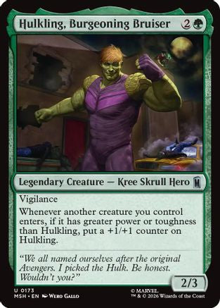 Hulkling, Burgeoning Bruiser [MSH 173]