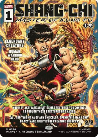 {@@MSH R} Shang-Chi, Master of Kung Fu (Borderless) (0396) (Foil) [MSH 396]