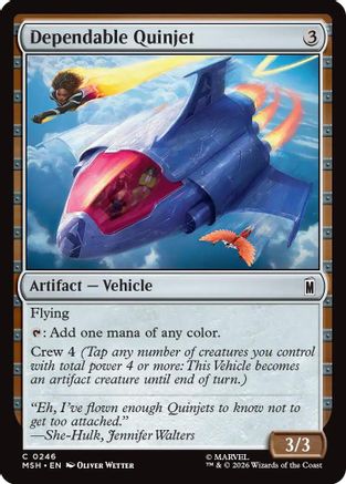 Dependable Quinjet [MSH 246]