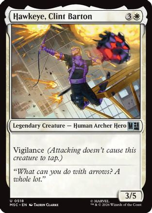 Hawkeye, Clint Barton (0518) [MSC 518]  Foil