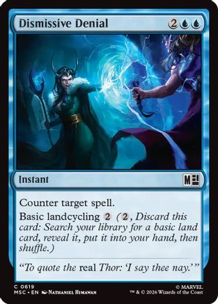 Dismissive Denial [MSC 619]
