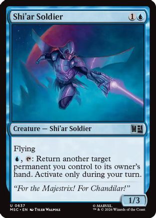 Shi'ar Soldier [MSC 637]  Foil