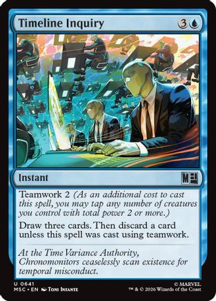 Timeline Inquiry [MSC 641]  Foil