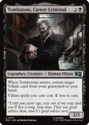 Tombstone, Career Criminal [MSC 577]  Foil
