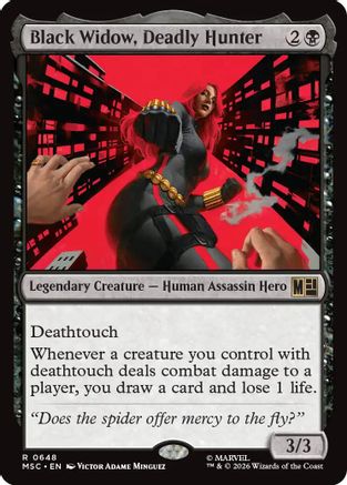 Black Widow, Deadly Hunter [MSC 648]  Foil