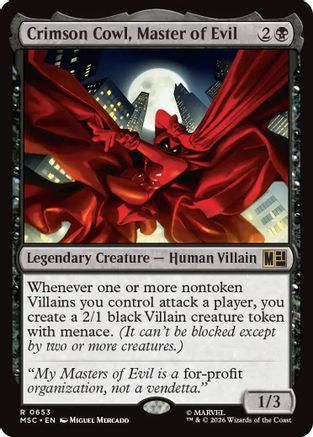 Crimson Cowl, Master of Evil [MSC 653]