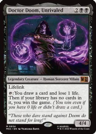 Doctor Doom, Unrivaled [MSC 654]  Foil