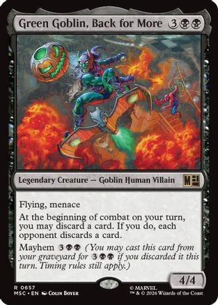 Green Goblin, Back for More [MSC 657]