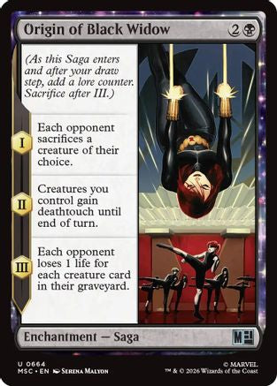 Origin of Black Widow [MSC 664]