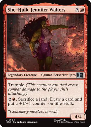 She-Hulk, Jennifer Walters [MSC 554]  Foil