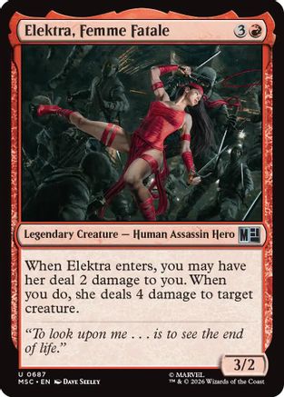 Elektra, Femme Fatale [MSC 687]  Foil