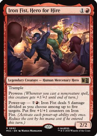 Iron Fist, Hero for Hire [MSC 692]  Foil
