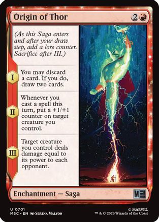 Origin of Thor [MSC 701]  Foil