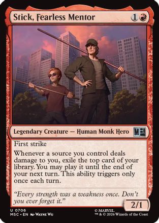 Stick, Fearless Mentor [MSC 706]