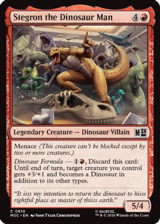 Stegron the Dinosaur Man [MSC 810]  Foil