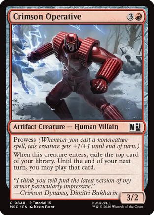 Crimson Operative [MSC 848]