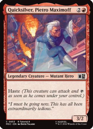 Quicksilver, Pietro Maximoff (0853) [MSC 853]