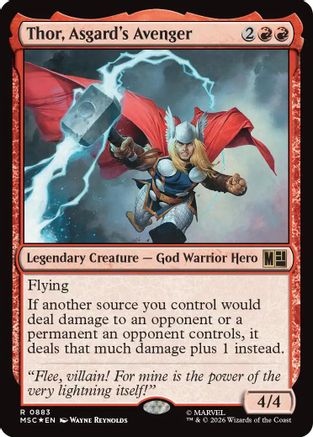 Thor, Asgard's Avenger (Surge Foil) [MSC 883]  Foil
