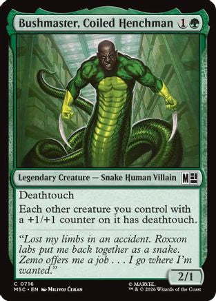 Bushmaster, Coiled Henchman [MSC 716]  Foil