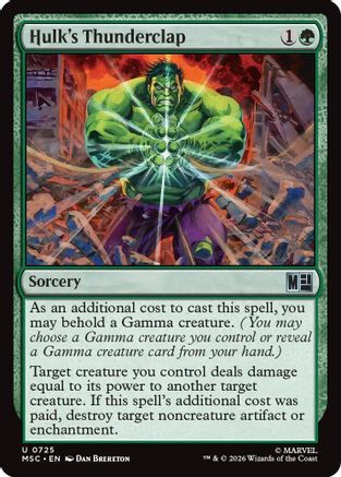 Hulk's Thunderclap [MSC 725]