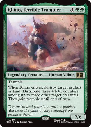 Rhino, Terrible Trampler [MSC 730]  Foil