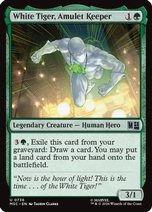 White Tiger, Amulet Keeper [MSC 736]