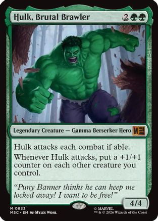 Hulk, Brutal Brawler [MSC 833]