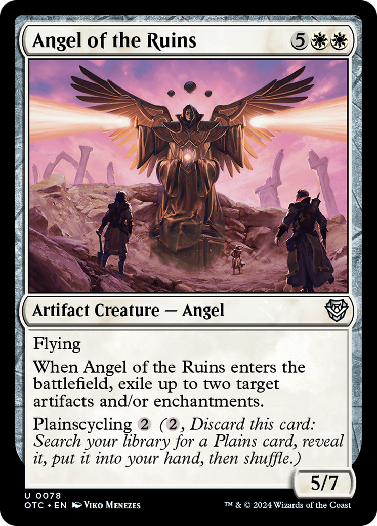 {R} Angel of the Ruins [Outlaws of Thunder Junction Commander][OTC 078]