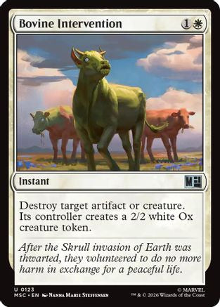 Bovine Intervention [MSC 123]